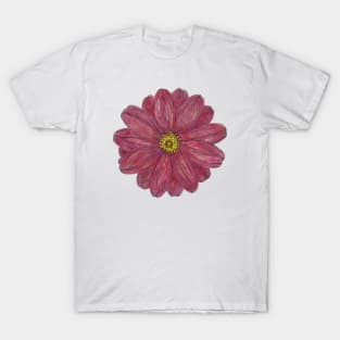 Red and Pink Flower T-Shirt